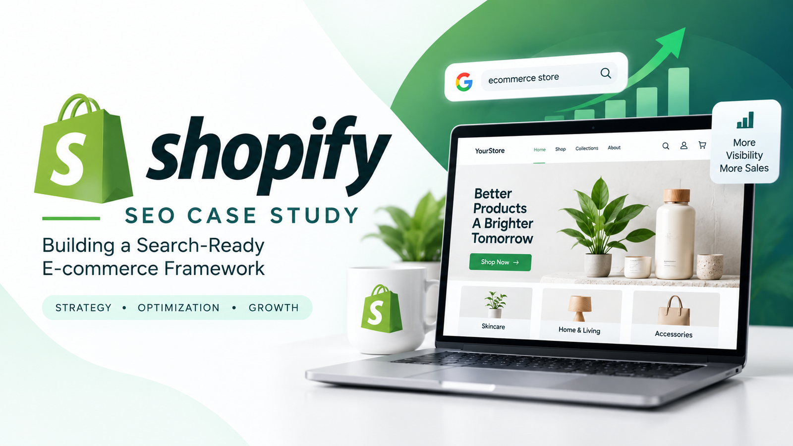 Shopify SEO case study showing a search-ready e-commerce framework